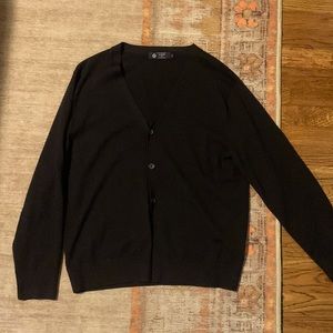 J. Crew Marino wool blue cardigan - size large